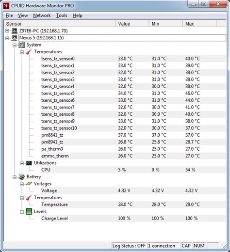With the free version you can monitor the performance of all the components on your PC. . Download hwmonitor